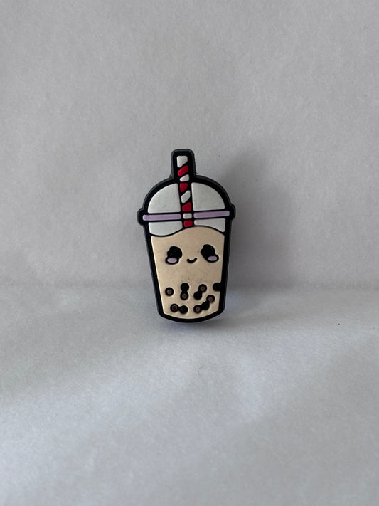 Bubble tea charm (striped straw)