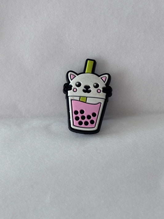Bubble tea charm ( green straw)