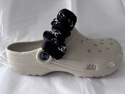 Designer inspired shoe strap cover (Blk CC)