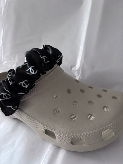 Designer inspired shoe strap cover (Blk CC)