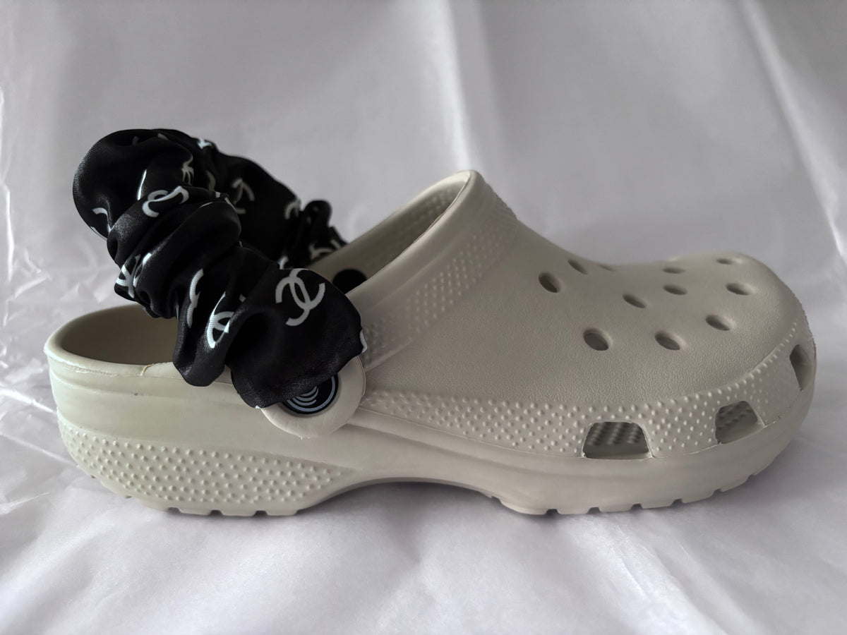 Designer inspired shoe strap cover (Blk CC)
