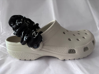 Designer inspired shoe strap cover (Blk CC)