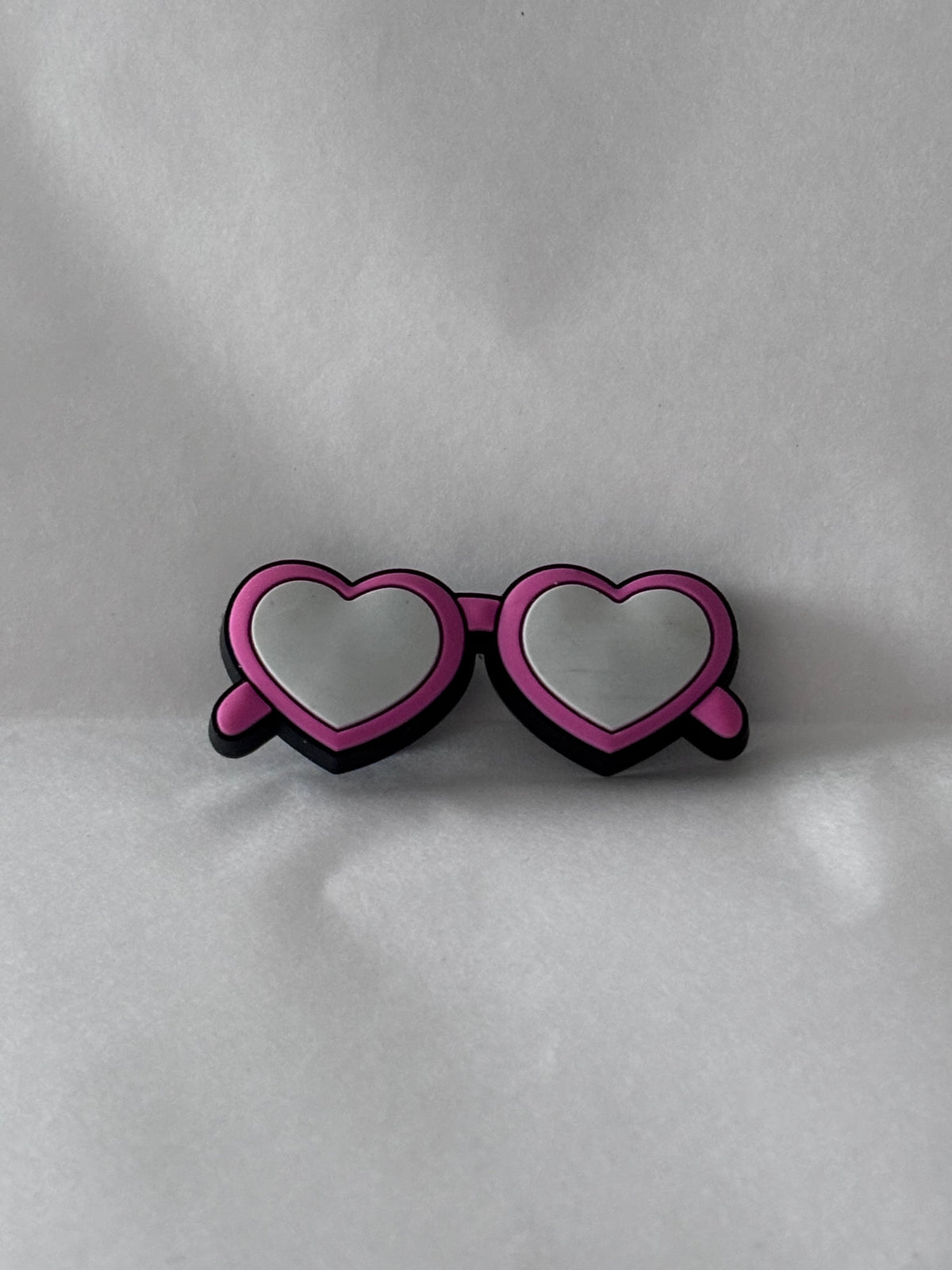 Pink sunglasses shoe charm